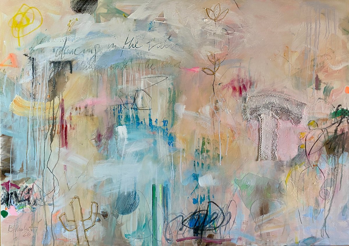 Dancing In The Rain No.1 By Bea Schubert, 55 X 39, Artwork For Sale On Artfinder