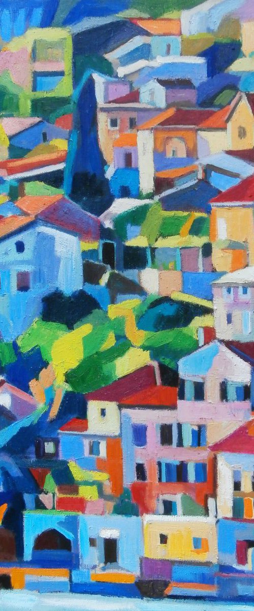 Seascape, Perast / 60 x 50 cm by Maja Đokić Mihajlović