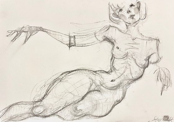 Female figure sketch #14