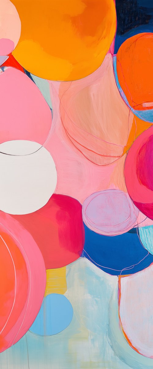 Colorful Abstract Circles by Sasha Robinson