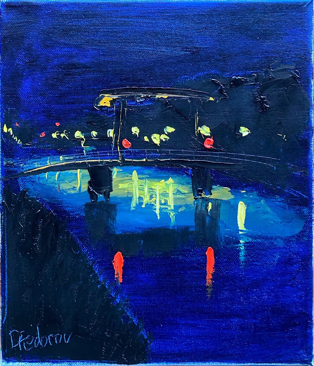 Night channel in Coevorden by Dmitry Fedorov