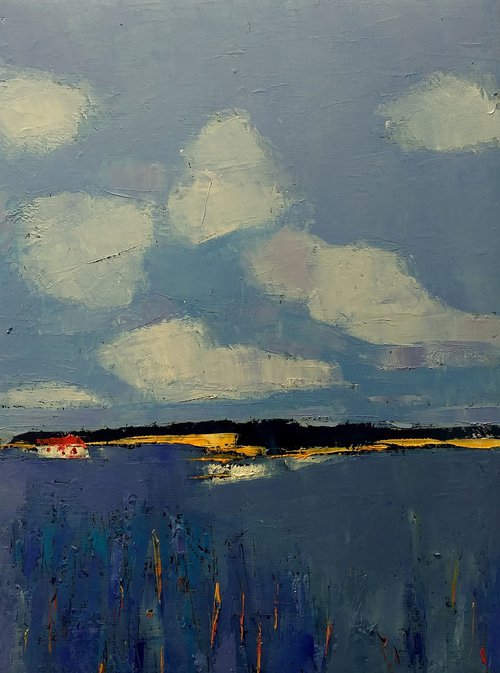Blue Landscape 2 by Kestutis Jauniskis