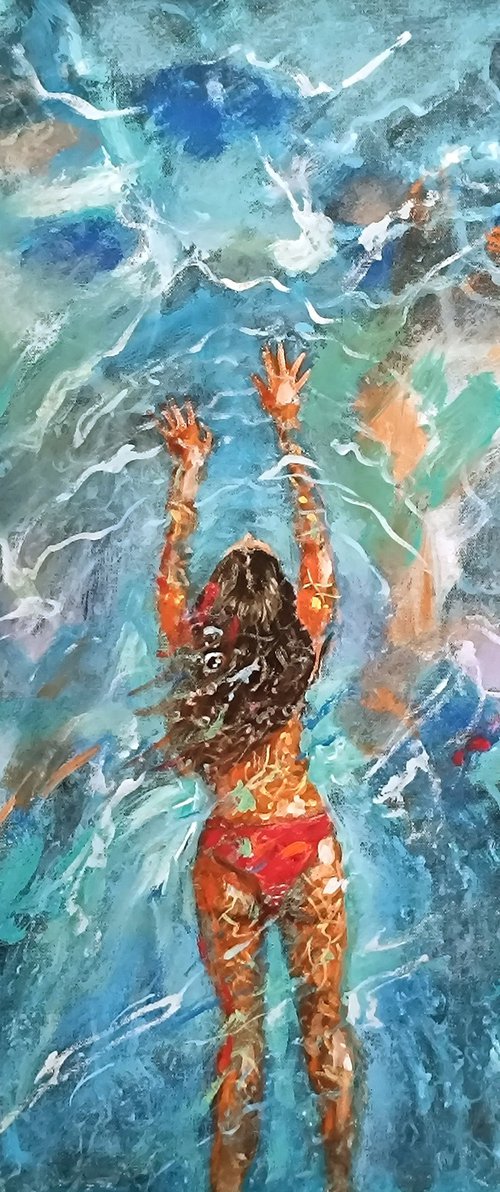 swimming girl2 by Vishalandra Dakur