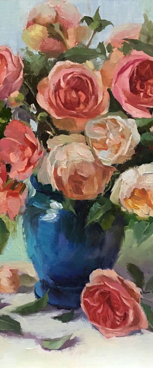 Austin Roses - 3 by Ling Strube