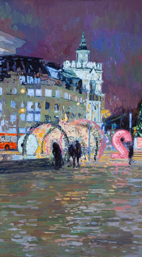 New Year. Turgenevskaya square by Simon Kozhin