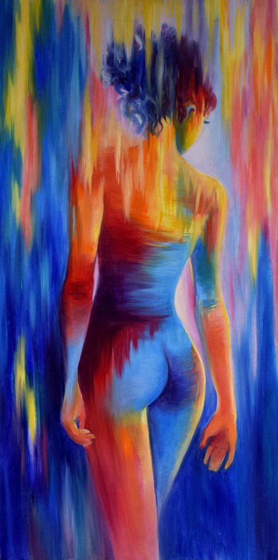 Abstract Erotic Art Naked Woman Nude Sexy Girls Back Large Painting Female Figure