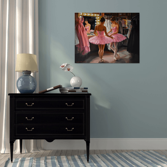 The dressing room
