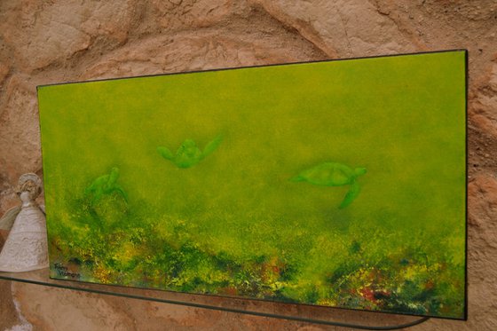 Somewhere in paradise.60x30 cm.