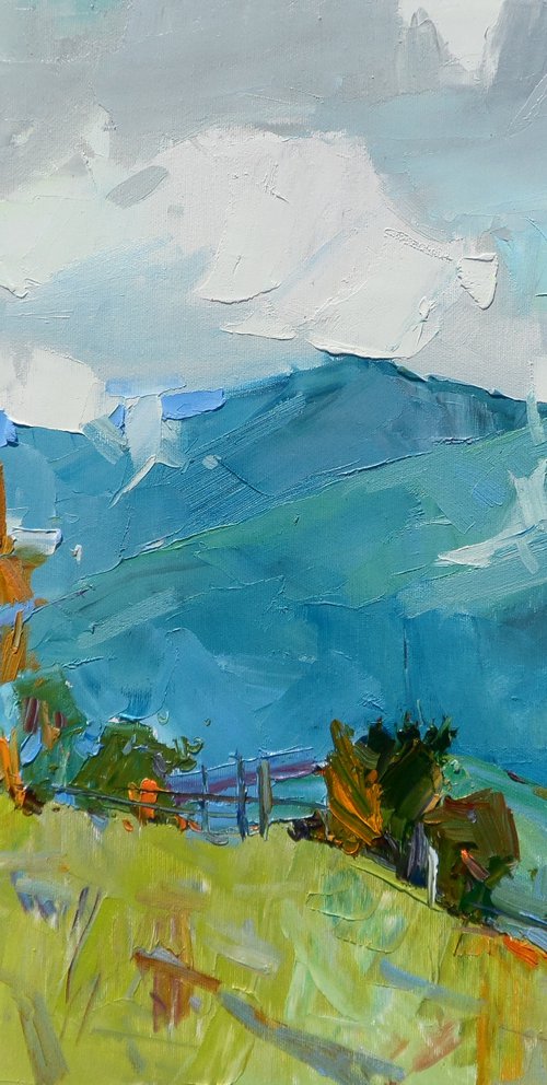 " In the mountains " by Yehor Dulin
