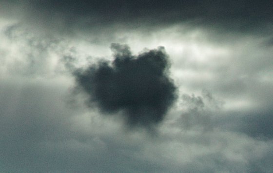 Iceberg With Thought Cloud - framed photograph