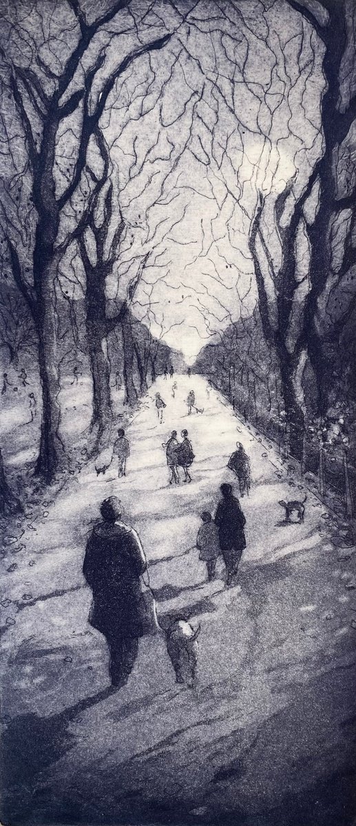 Illustrative Etchings & Engravings , Winter Walk, Regent
