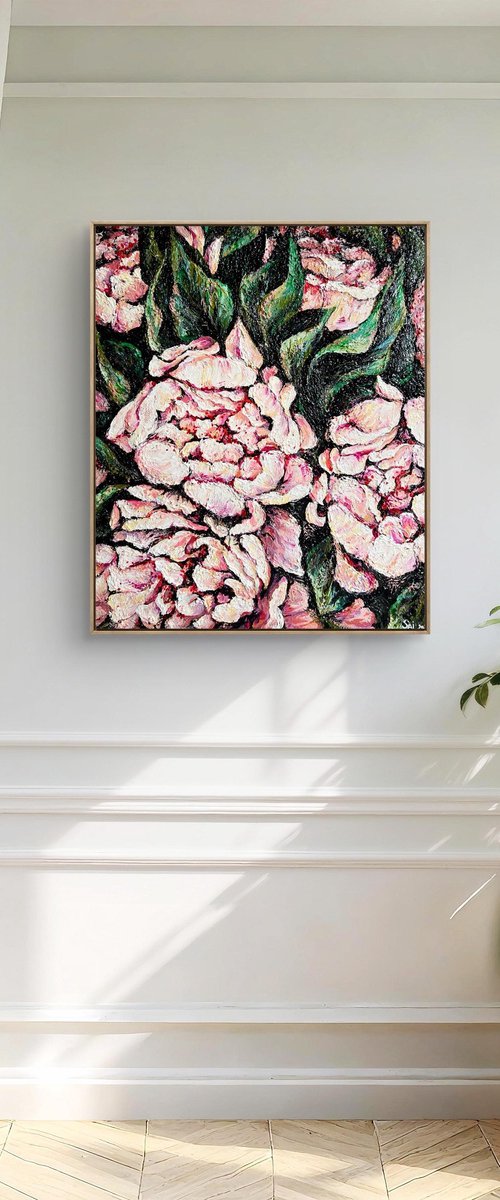 Pink peonies by Valentina Ash