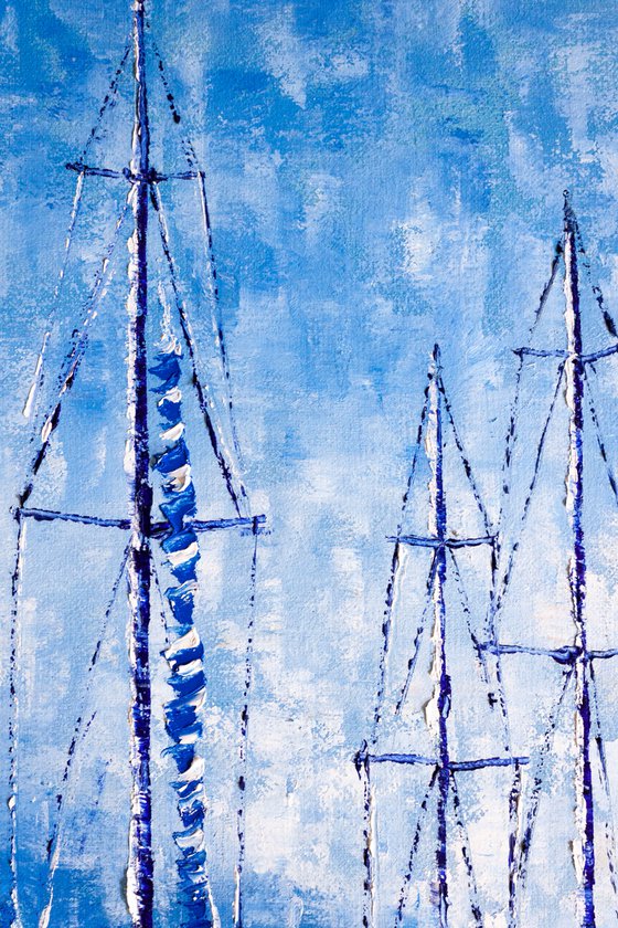 Sailboats in the harbor