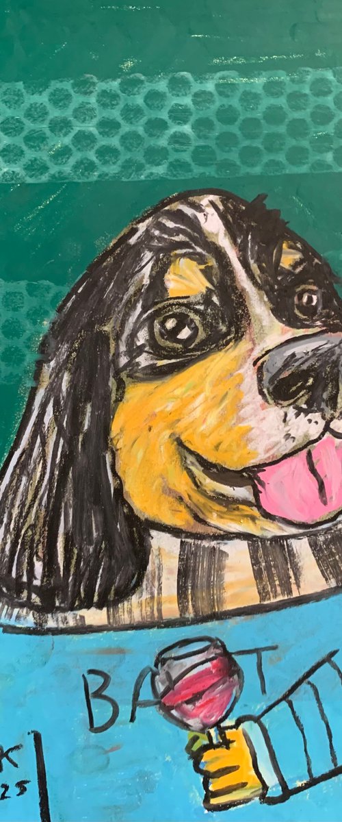 Drinking dog #154 by Pavel Kuragin