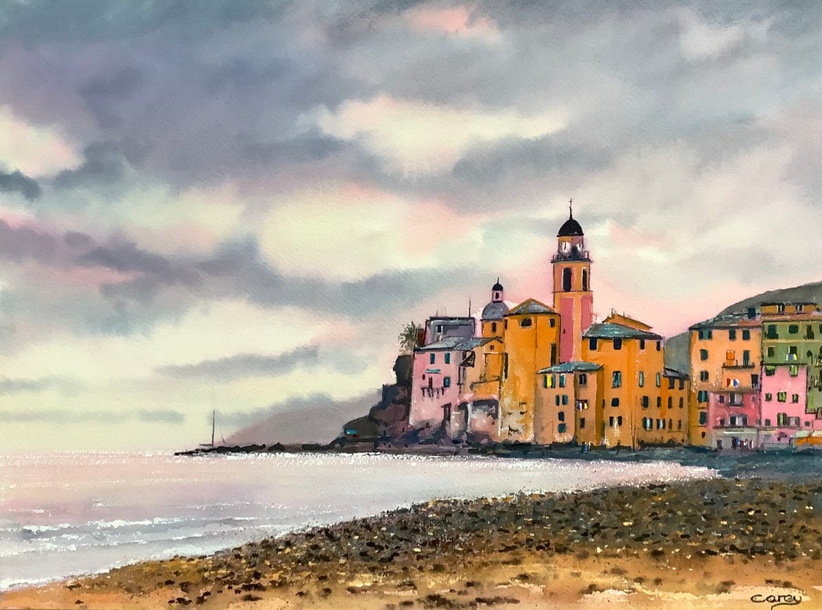 Italian coast Genoa by Darren Carey