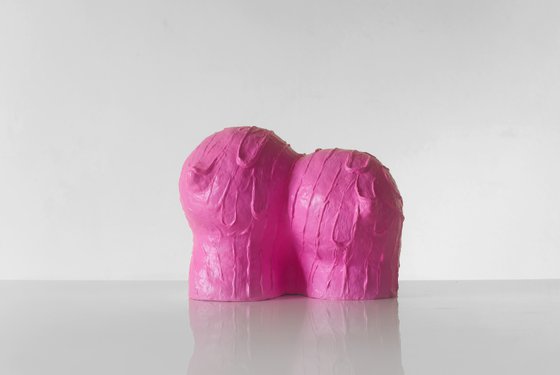 long lust lasts longer - pink nude sculpture figurative erotic art
