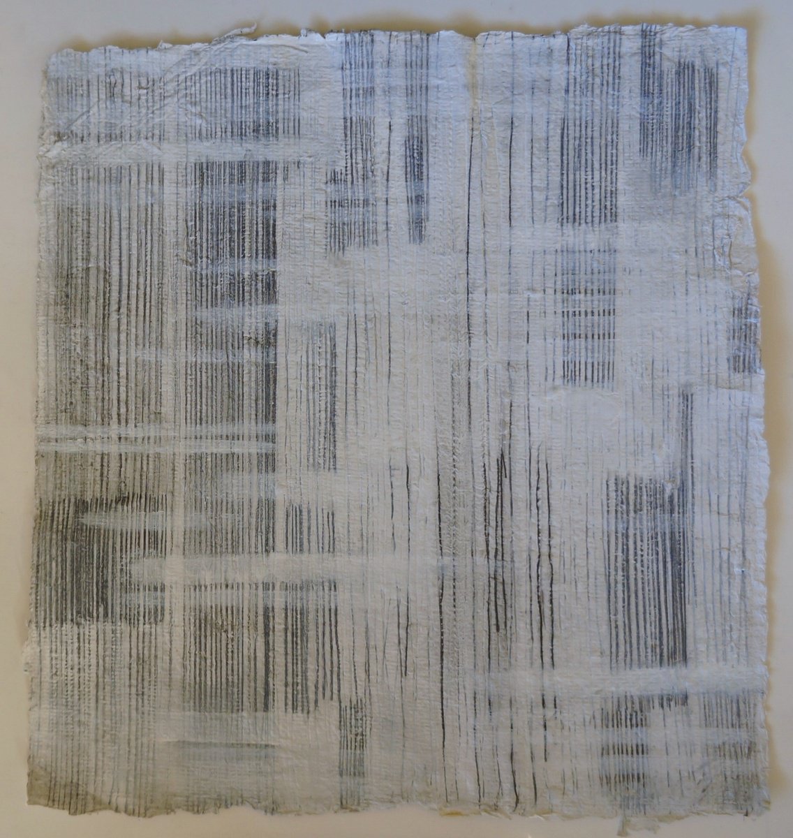 Geometric Abstract Painting By Anna Jannack, 12 X 12, Lines I, Original Artwork