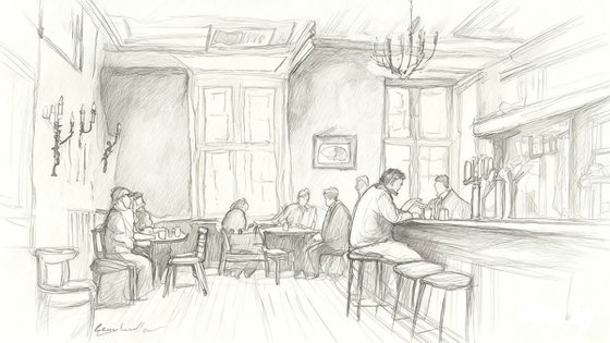 Lunchtime in the Pub