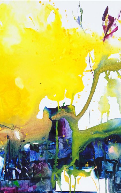 On Exhibition-Spring Stag-90x60cm/36x24in by jelena b