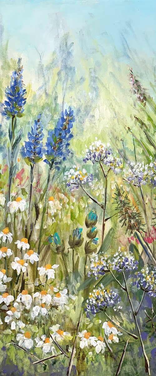 Flowers meadow by Irina Laube