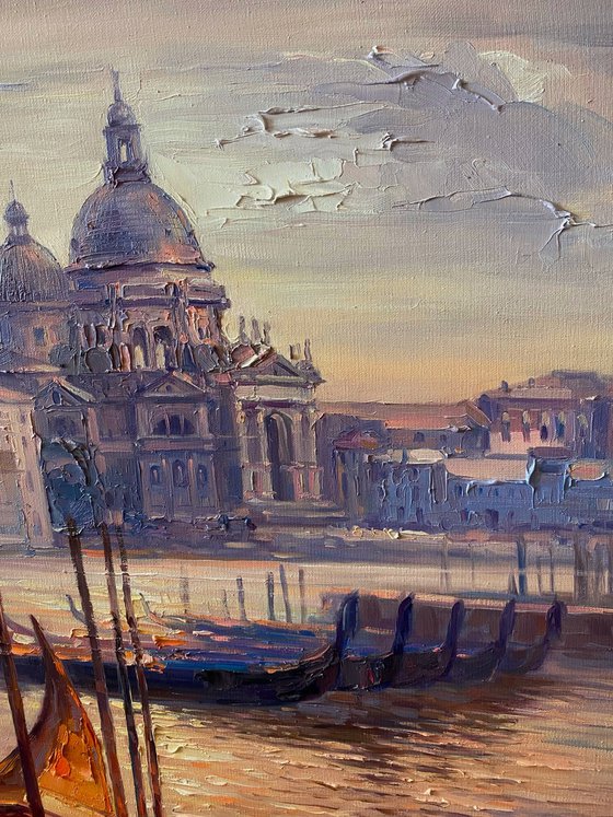 “Venice Lights” original oil painting