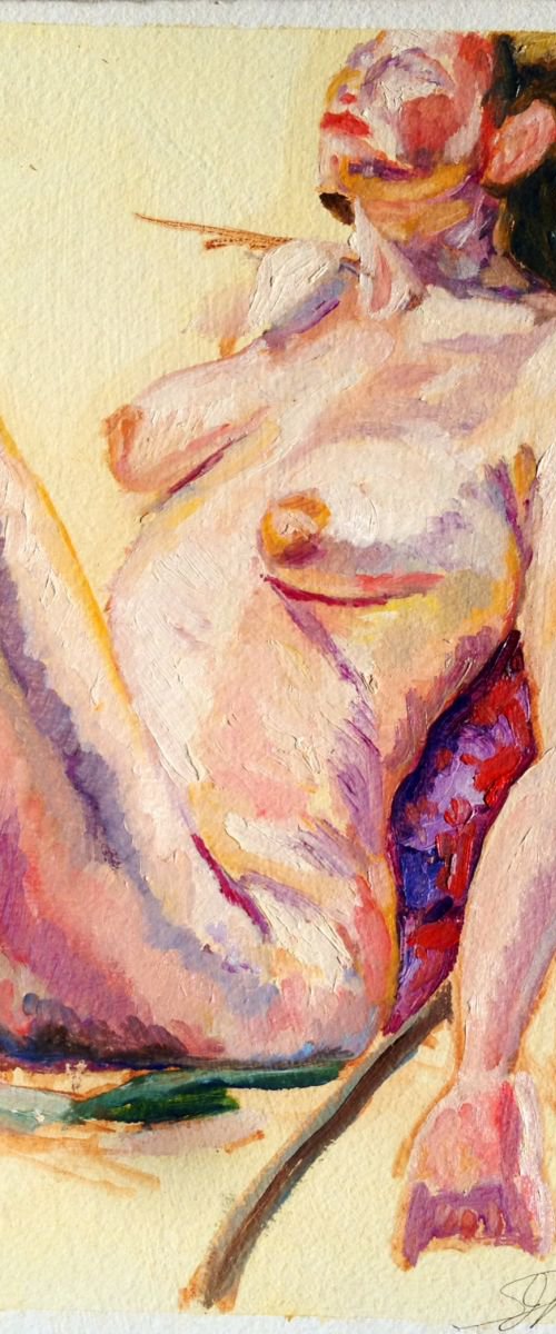 Nude Study 14 by Sandi J. Ludescher