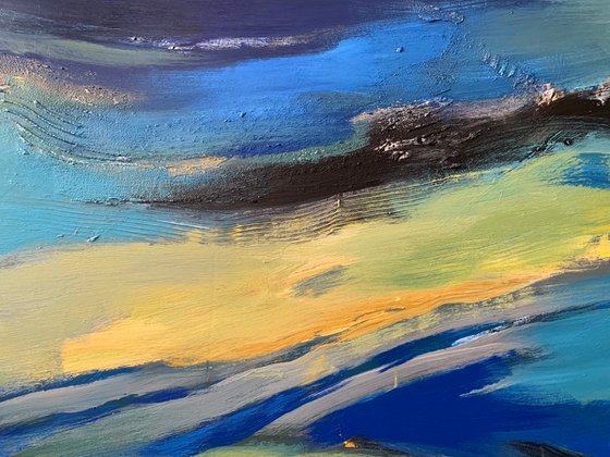 XXXL Super big painting - "Ocean dream" - Abstraction - Bright abstract - Expressionist abstraction