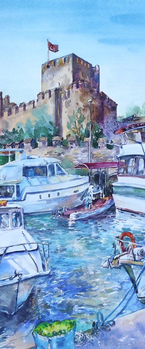 Yachts In The Sea by Tetiana Borys