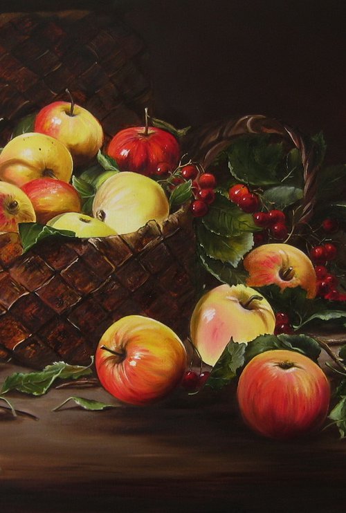 Apples and Red Berries by Natalia Shaykina