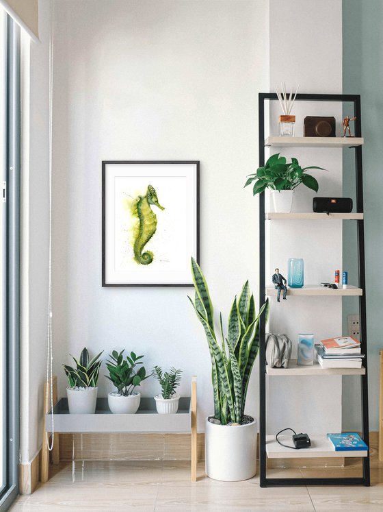 Yellow-Green Seahorse