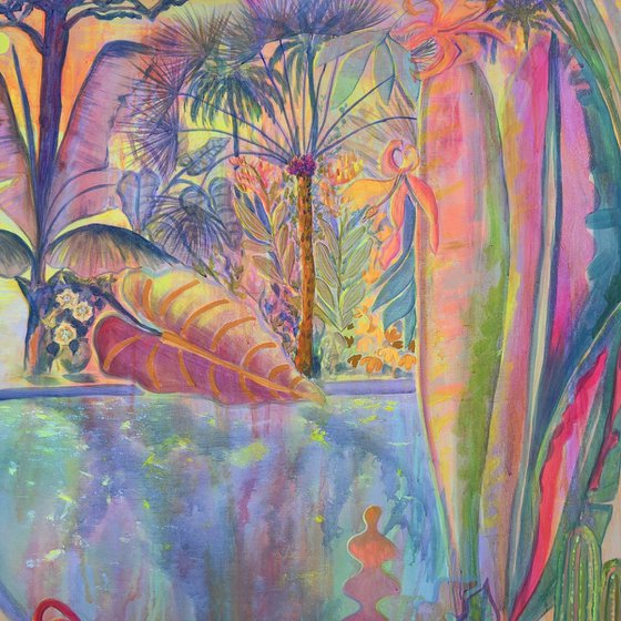 ‘Iridescent Skies = Languid Poolside’