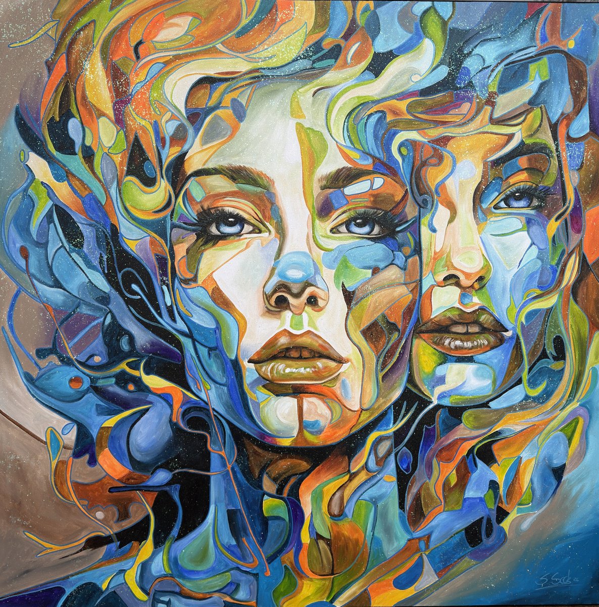 Hydra Xxii By Sabrina Seck, 43 X 43, Artwork For Sale On Artfinder