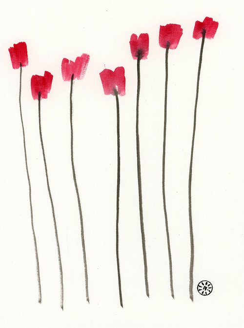 Seven Tall Flowers by Anton Maliar