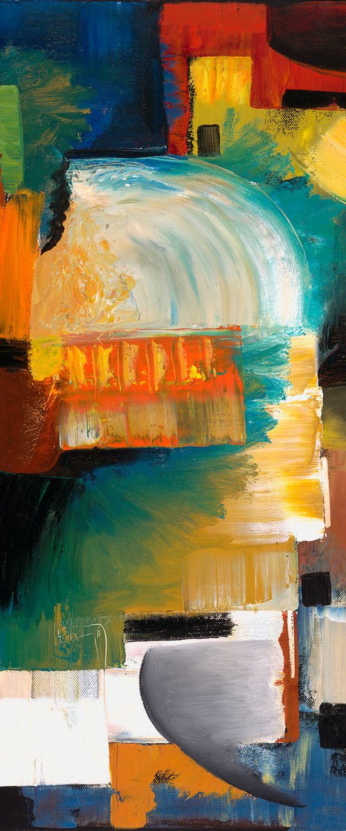 Color Splash Giclee Print Canvas by Dania Sierra