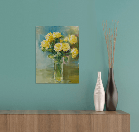 Roses in a vase