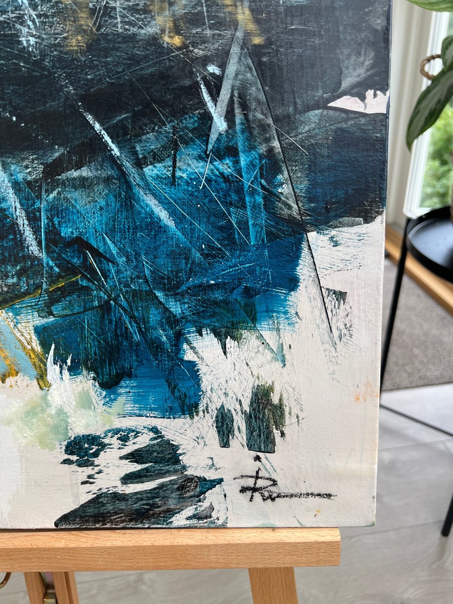 Abstract Acrylic Painting By Ira Ivanova, 24 X 33, Flow, Original Artwork