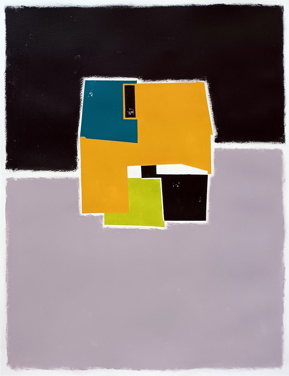 Abstract Acrylic Painting By Luis Medina, 20 X 26", Suggestion E, Original Artwork