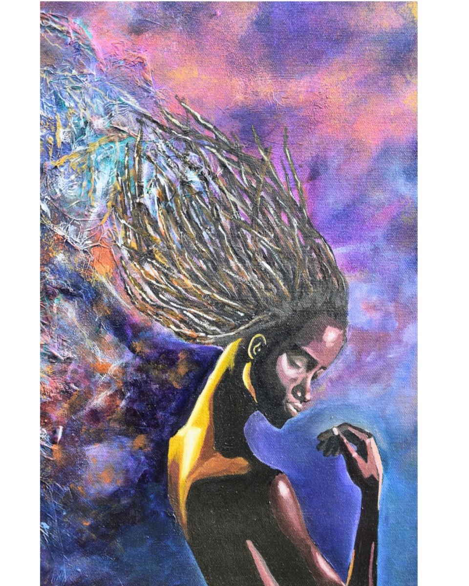 Impressionistic Painting , Galaxies Of Thoughts By Kara Baah, 16 X 20, Artwork For Sale On Artfinder