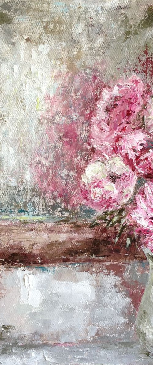 Moments to Last  Impressionist Flowers / Still Life by Rebecca Pells