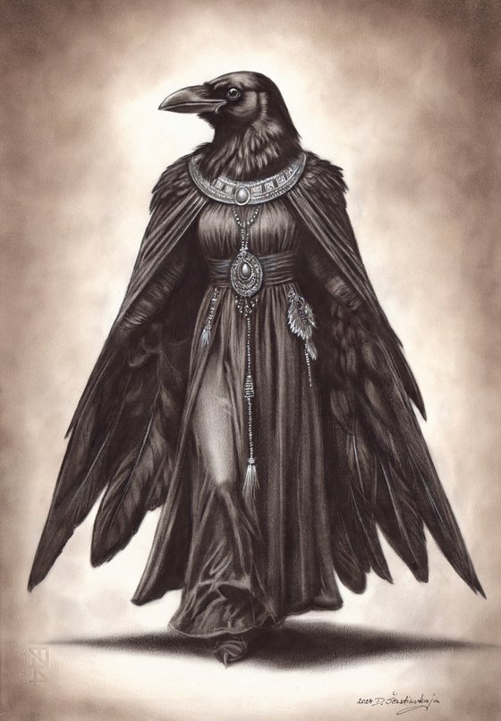 Elegance of The Crow Goddess