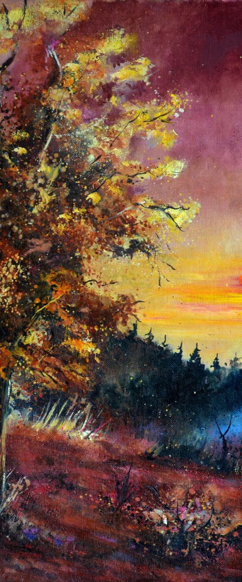 Oak in autumn by Pol Henry Ledent