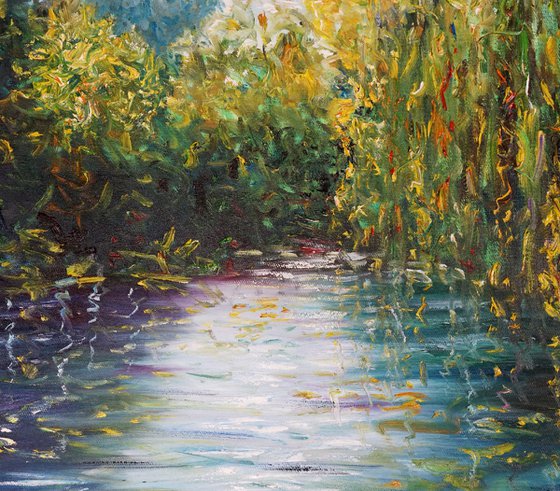 Magical Water Lilies C 1 / Oil