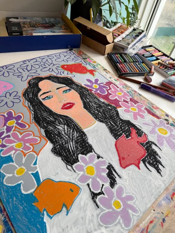 She Dreams in Color and Water