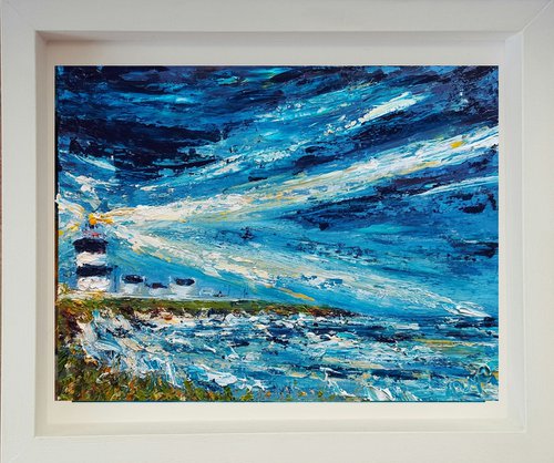 Storm over Head Lighthouse, Wexford Ireland by Niki Purcell