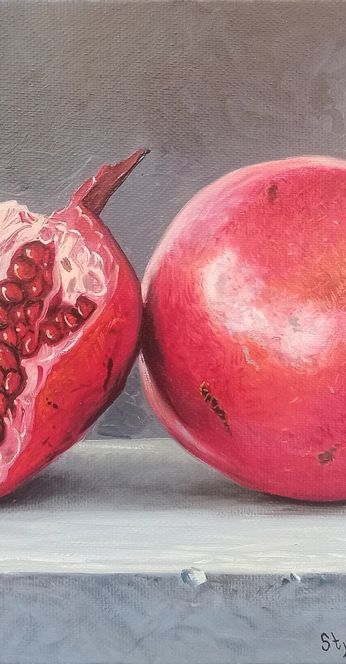 Still life - pomegranates by Stepan Ohanyan