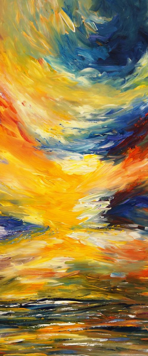 Seascape Sunset L 1 by Peter Nottrott