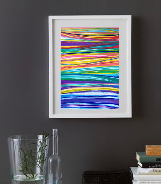 Début 46 - Abstract Optical Art - Colourful Waves