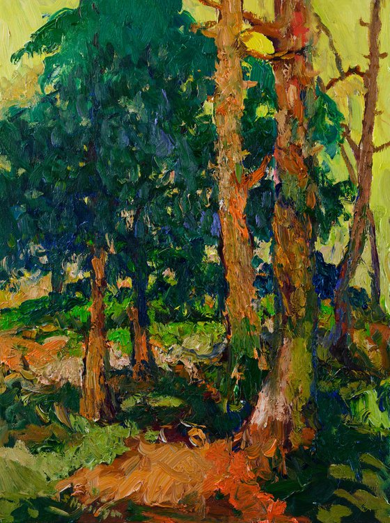 Yellow Summer. In the Woods