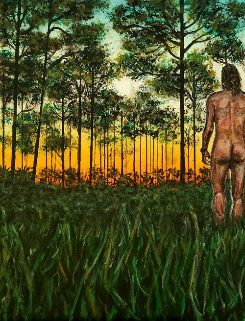 Naturist At Sunset by Robbie Potter