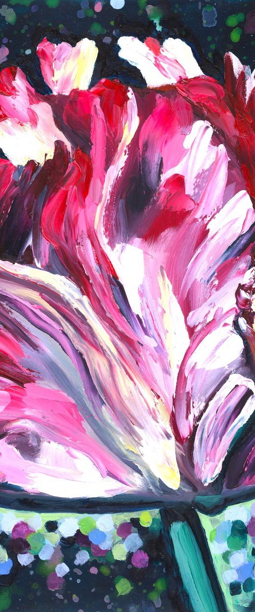 Pink Parrot Tulip by Christina M Plichta
